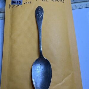 Silver Spoon with Engraved Design